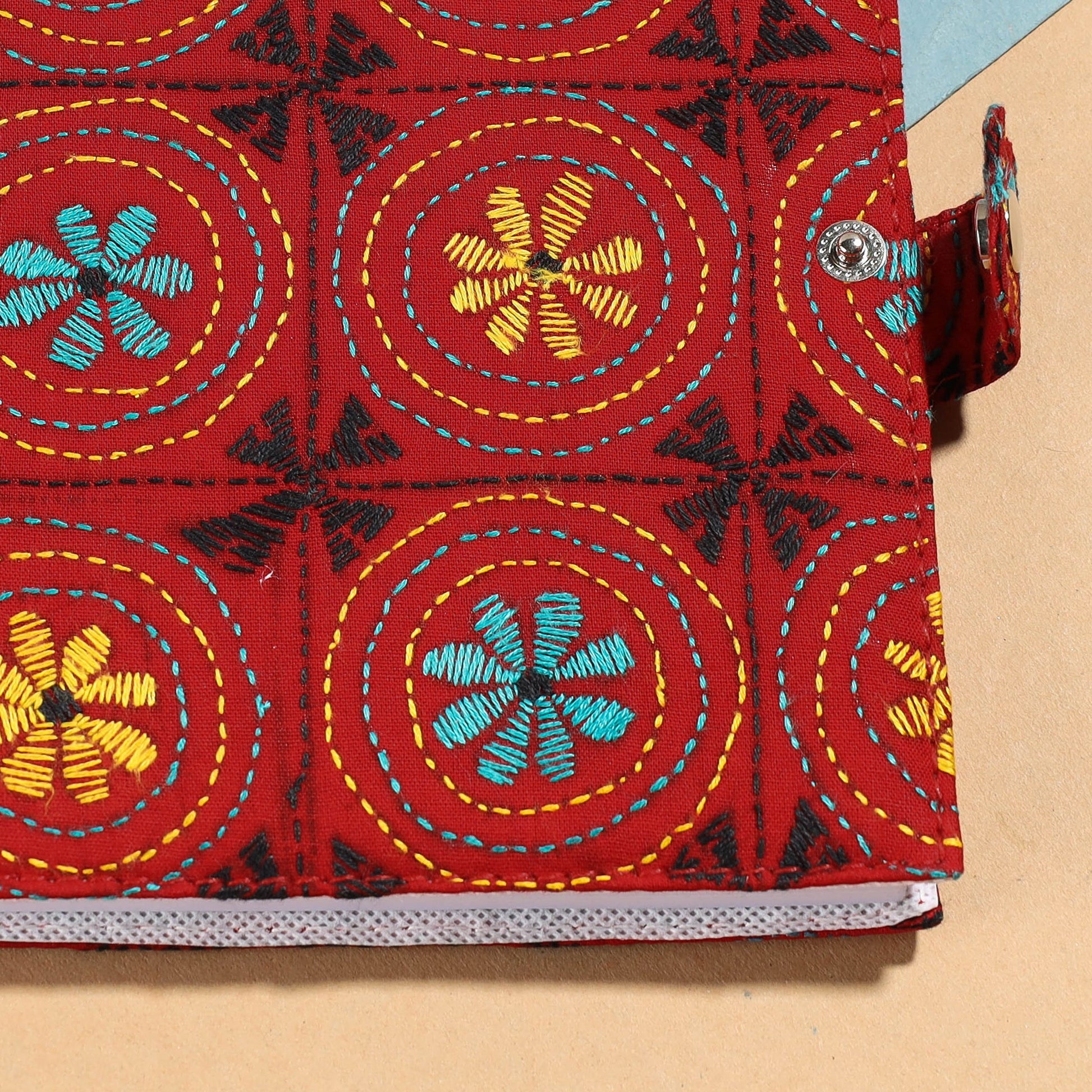 Bengal Kantha Work Handcrafted Notepad (7 x 6 in)