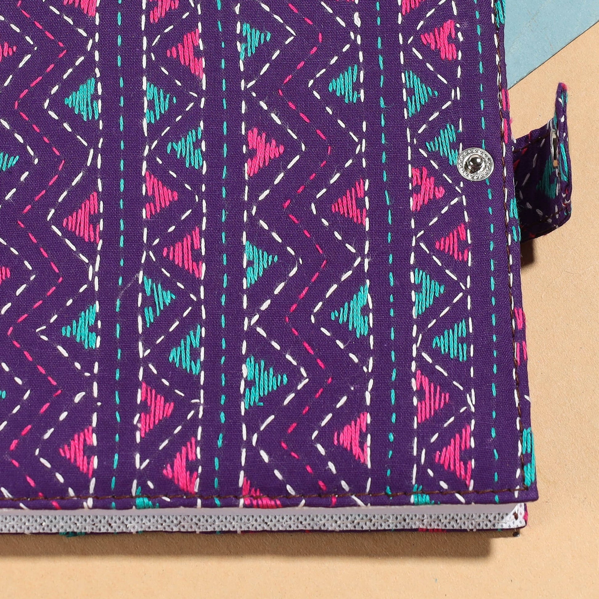 Bengal Kantha Work Handcrafted Notepad (7 x 6 in)