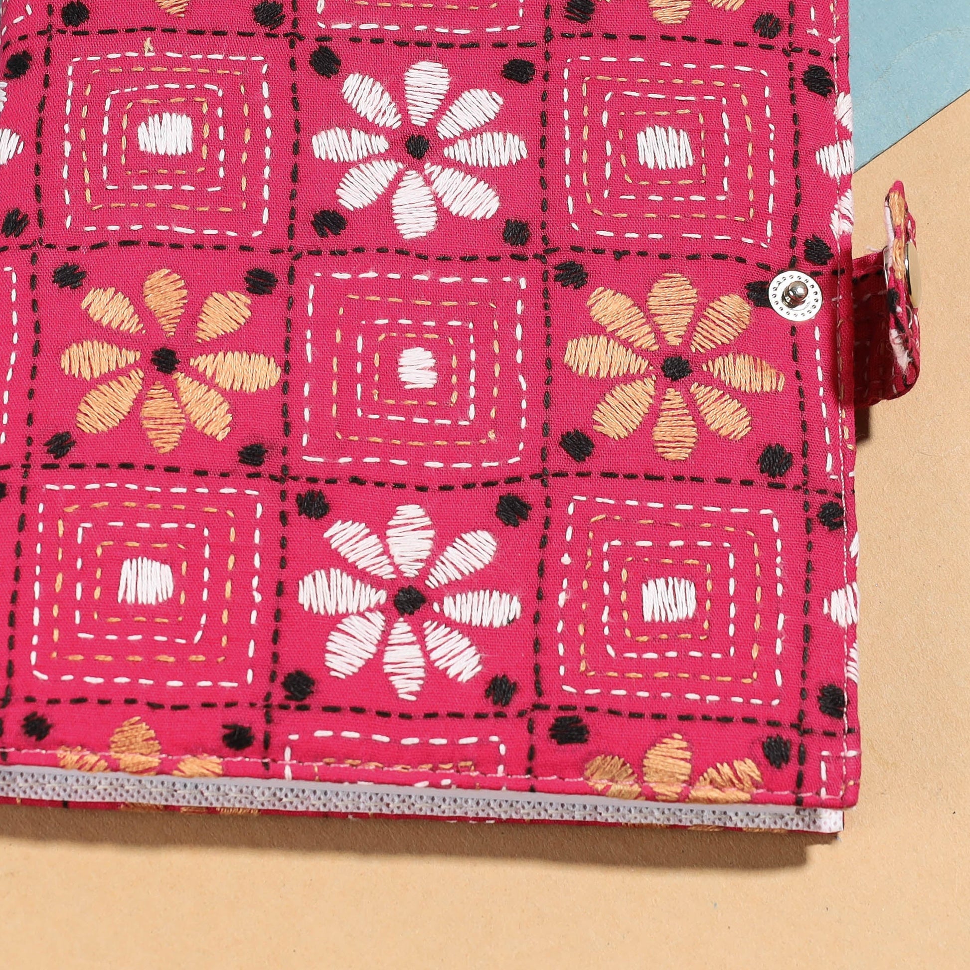 Bengal Kantha Work Handcrafted Notepad (7 x 6 in)