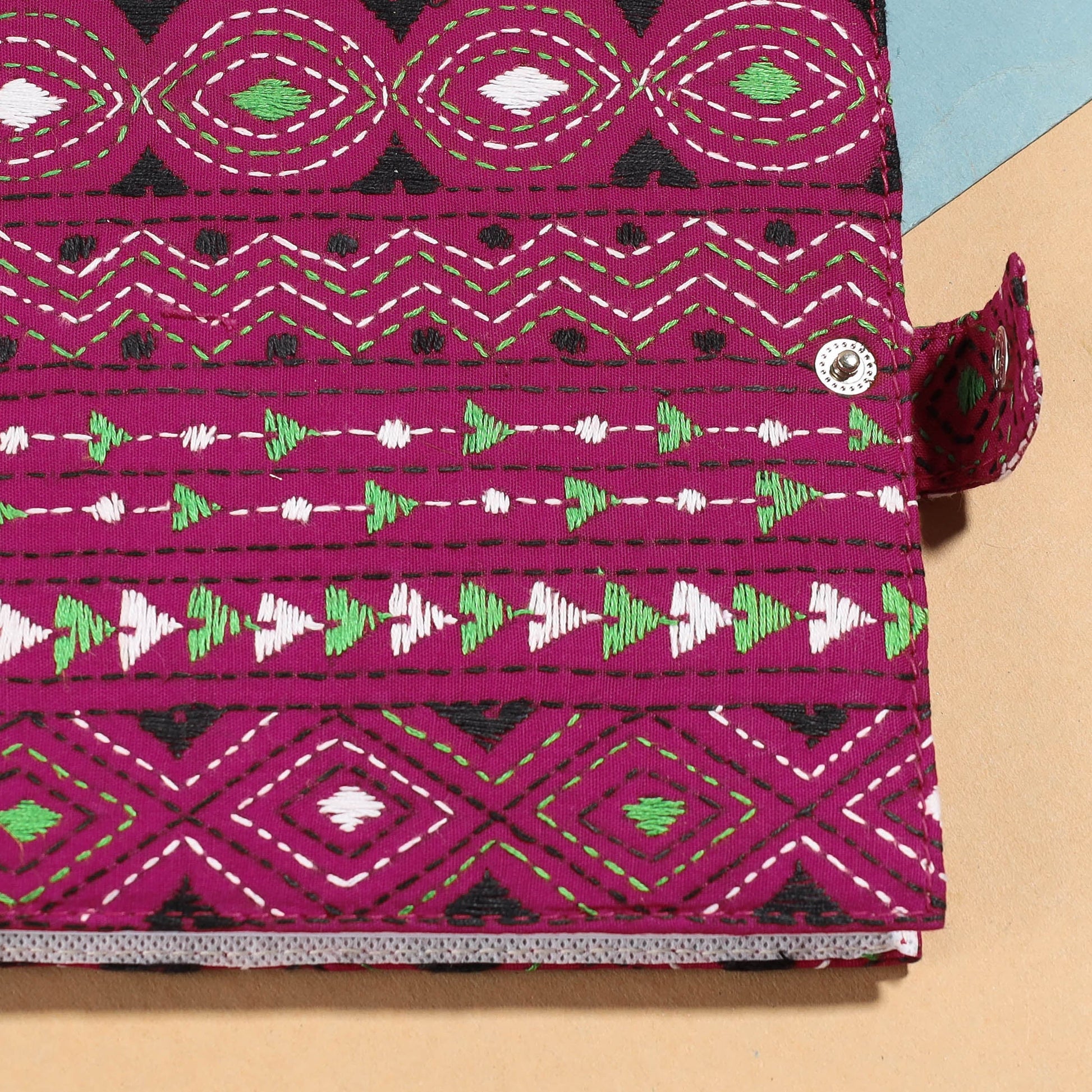 Bengal Kantha Work Handcrafted Notepad (7 x 6 in)