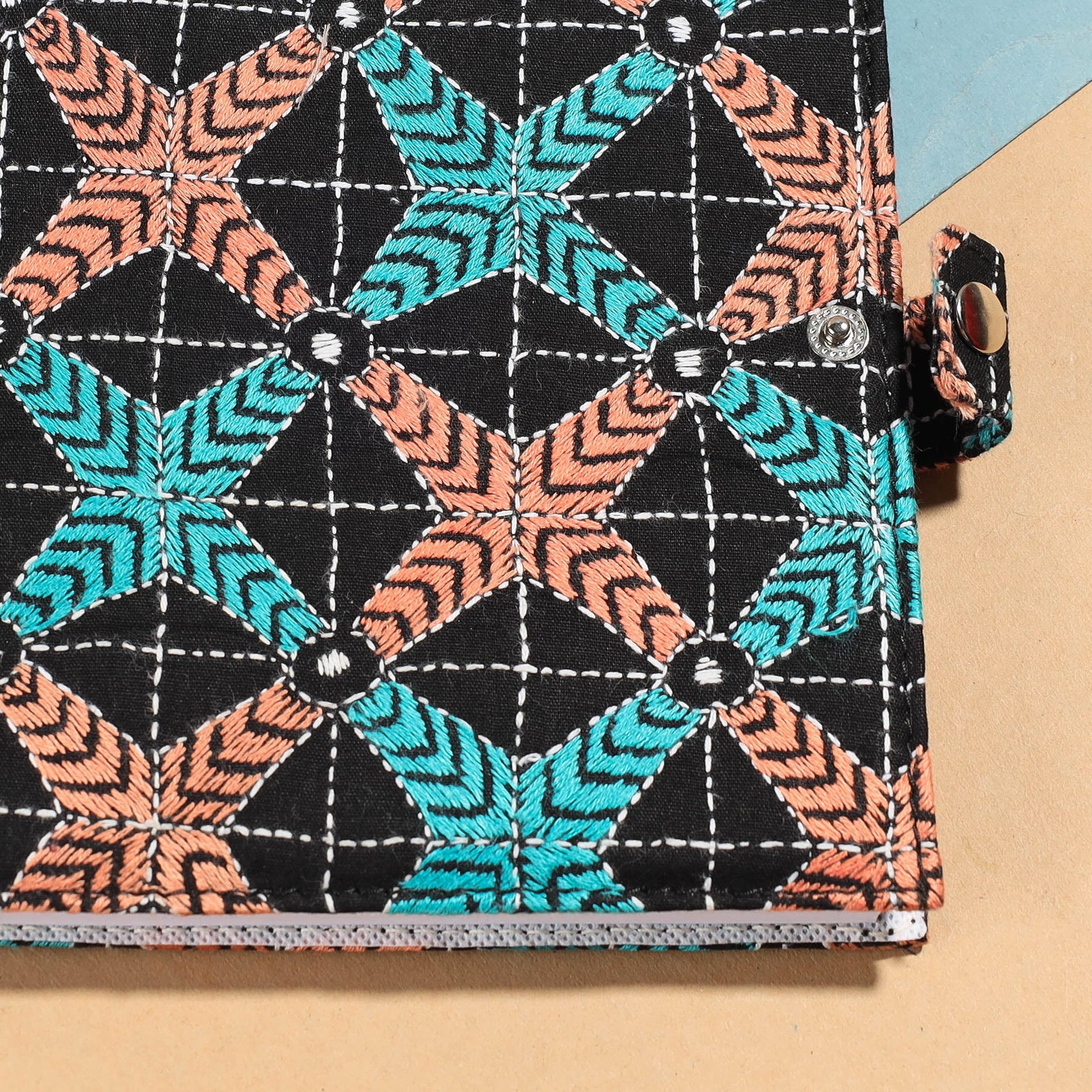 Bengal Kantha Work Handcrafted Notepad (7 x 6 in)