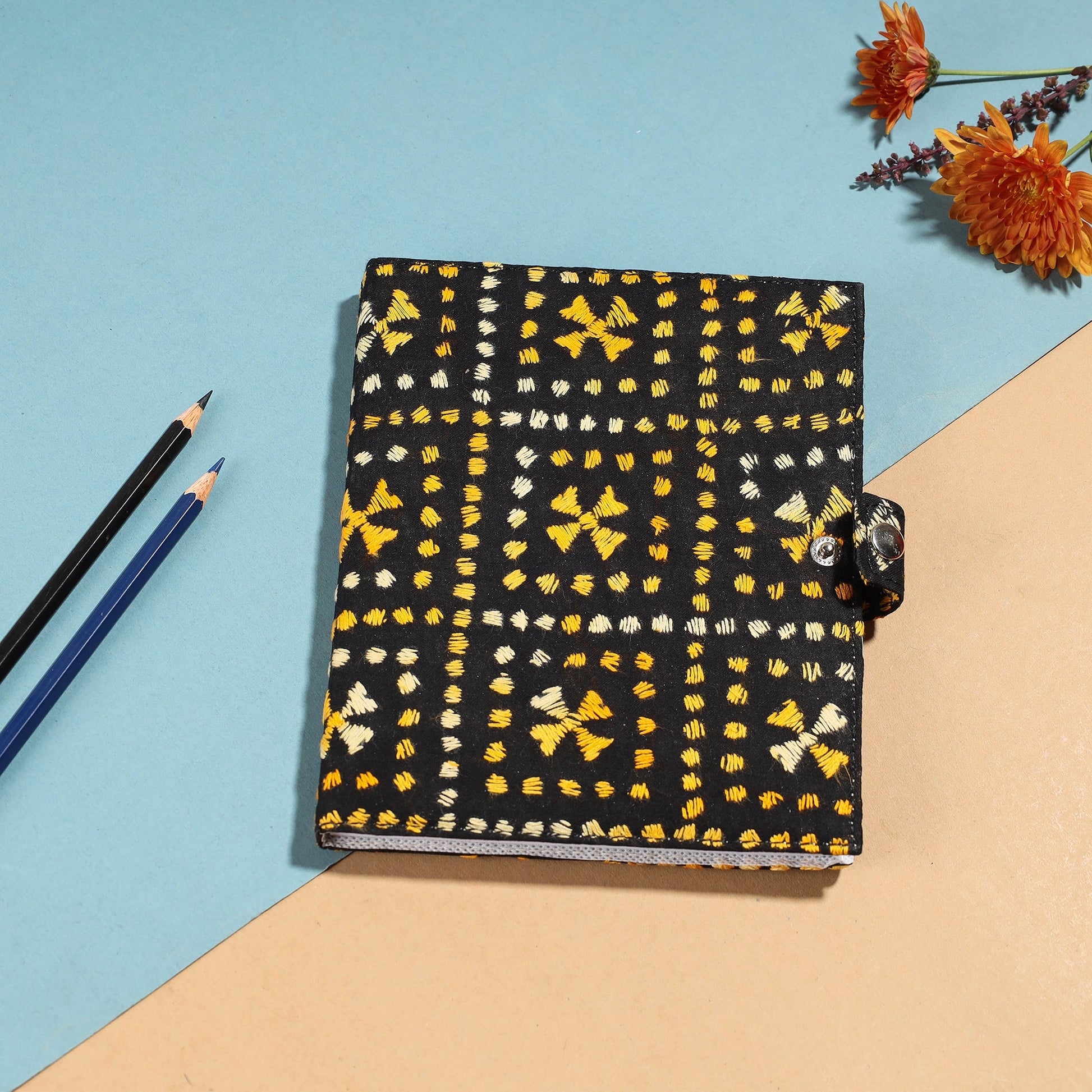 Bengal Kantha Work Handcrafted Notepad (7 x 6 in)