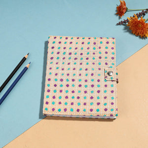 Bengal Kantha Work Handcrafted Notepad (7 x 6 in)