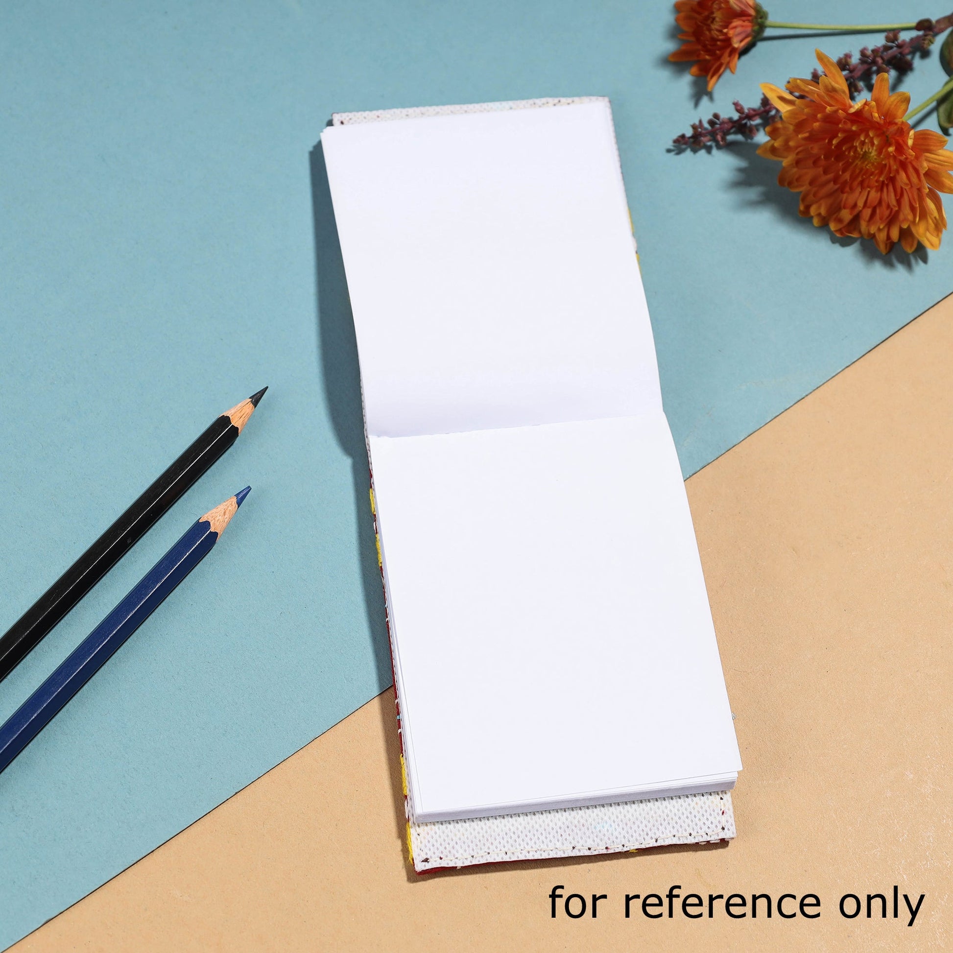 Bengal Kantha Work Handcrafted Notepad (4 x 3 in)