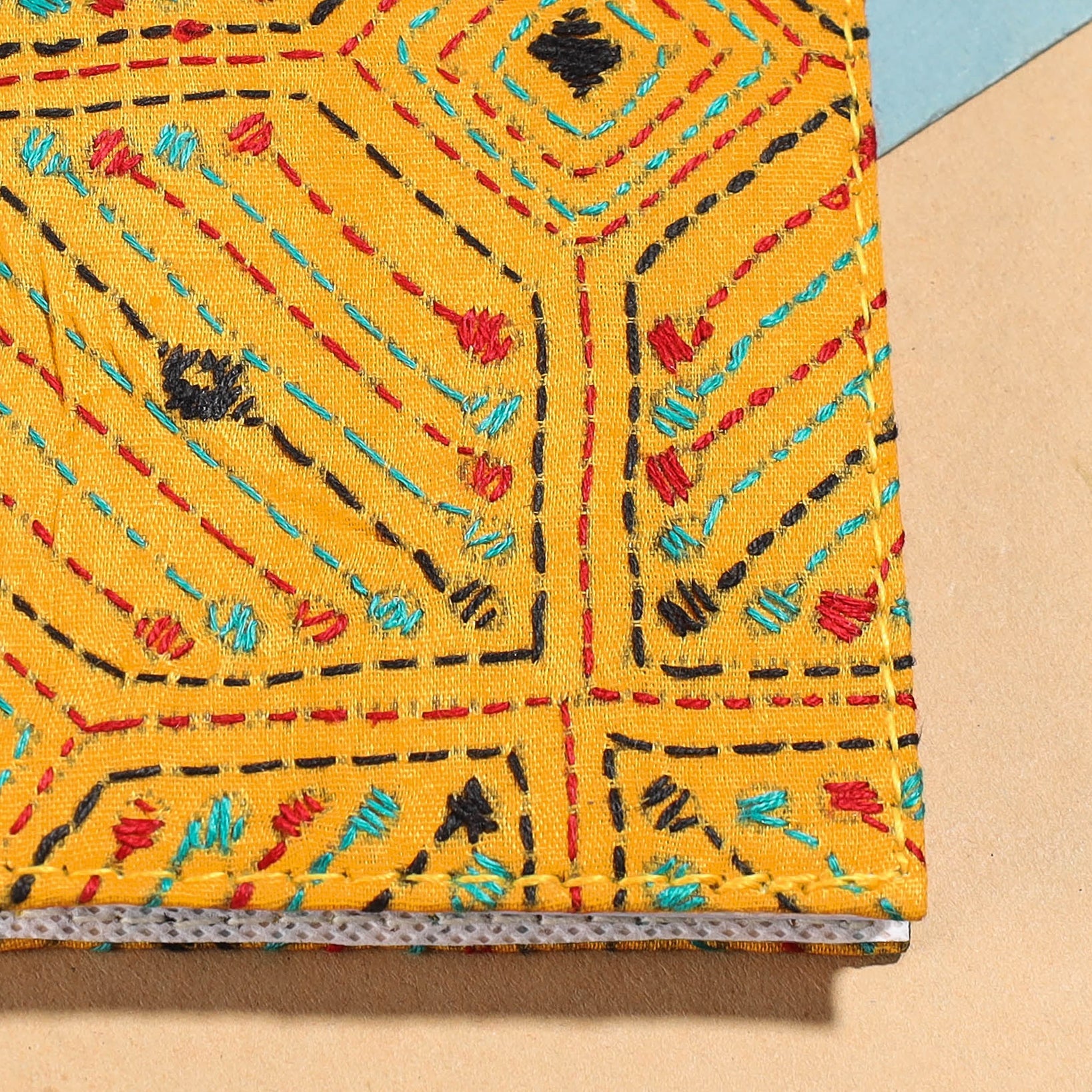 Bengal Kantha Work Handcrafted Notepad (4 x 3 in)