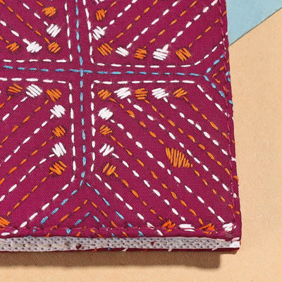 Bengal Kantha Work Handcrafted Notepad (4 x 3 in)