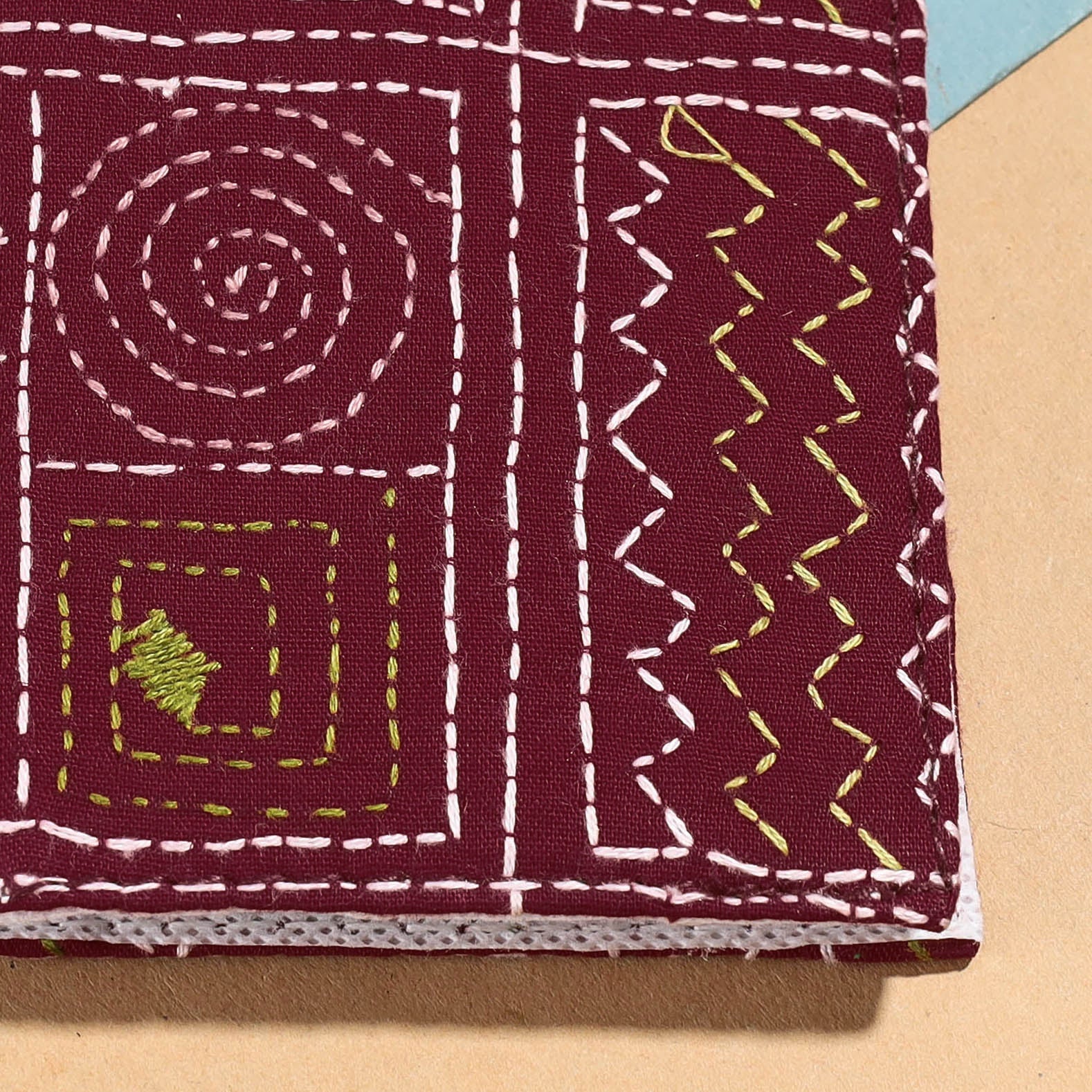 Bengal Kantha Work Handcrafted Notepad (4 x 3 in)