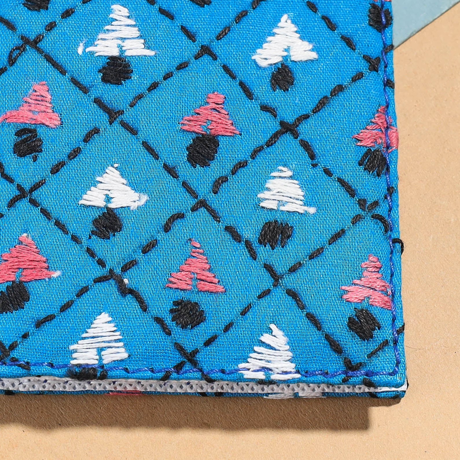 Bengal Kantha Work Handcrafted Notepad (4 x 3 in)