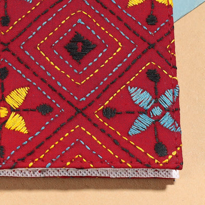 Bengal Kantha Work Handcrafted Notepad (4 x 3 in)