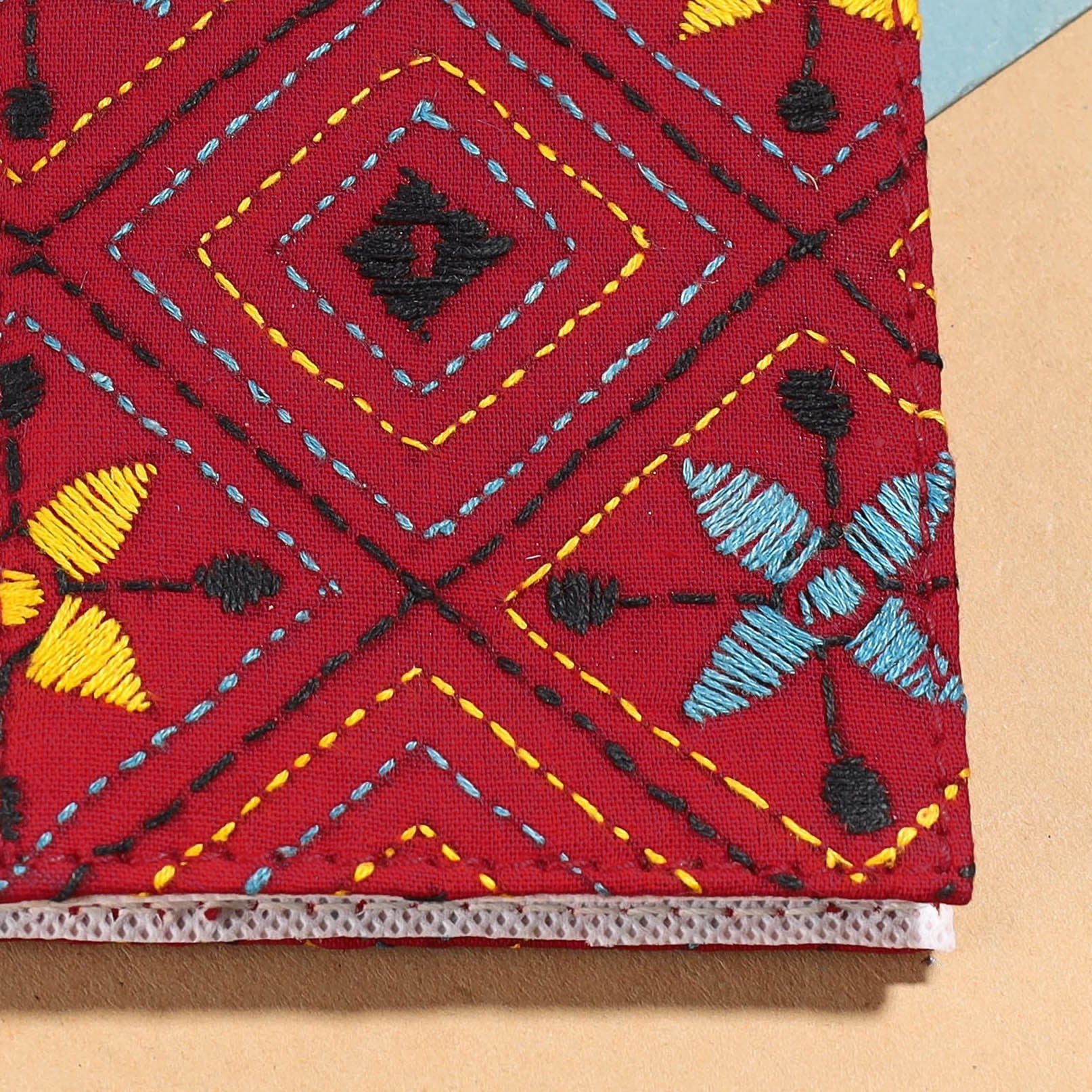 Bengal Kantha Work Handcrafted Notepad (4 x 3 in)