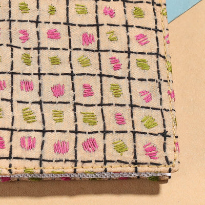 Bengal Kantha Work Handcrafted Notepad (4 x 3 in)