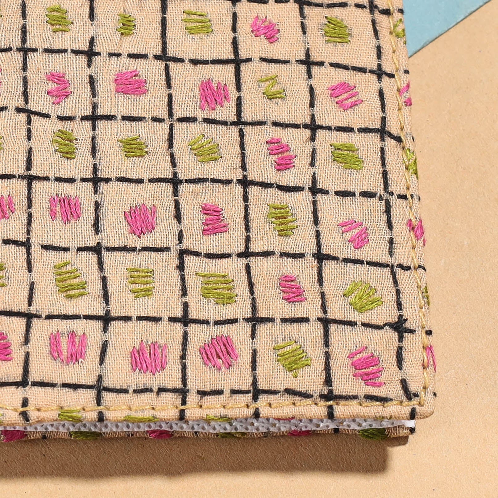 Bengal Kantha Work Handcrafted Notepad (4 x 3 in)