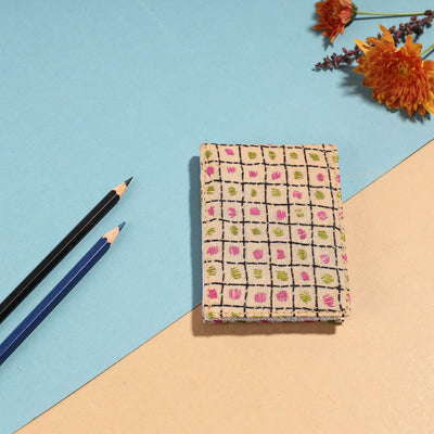 Bengal Kantha Work Handcrafted Notepad (4 x 3 in)