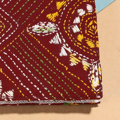 Bengal Kantha Work Handcrafted Notepad (4 x 3 in)