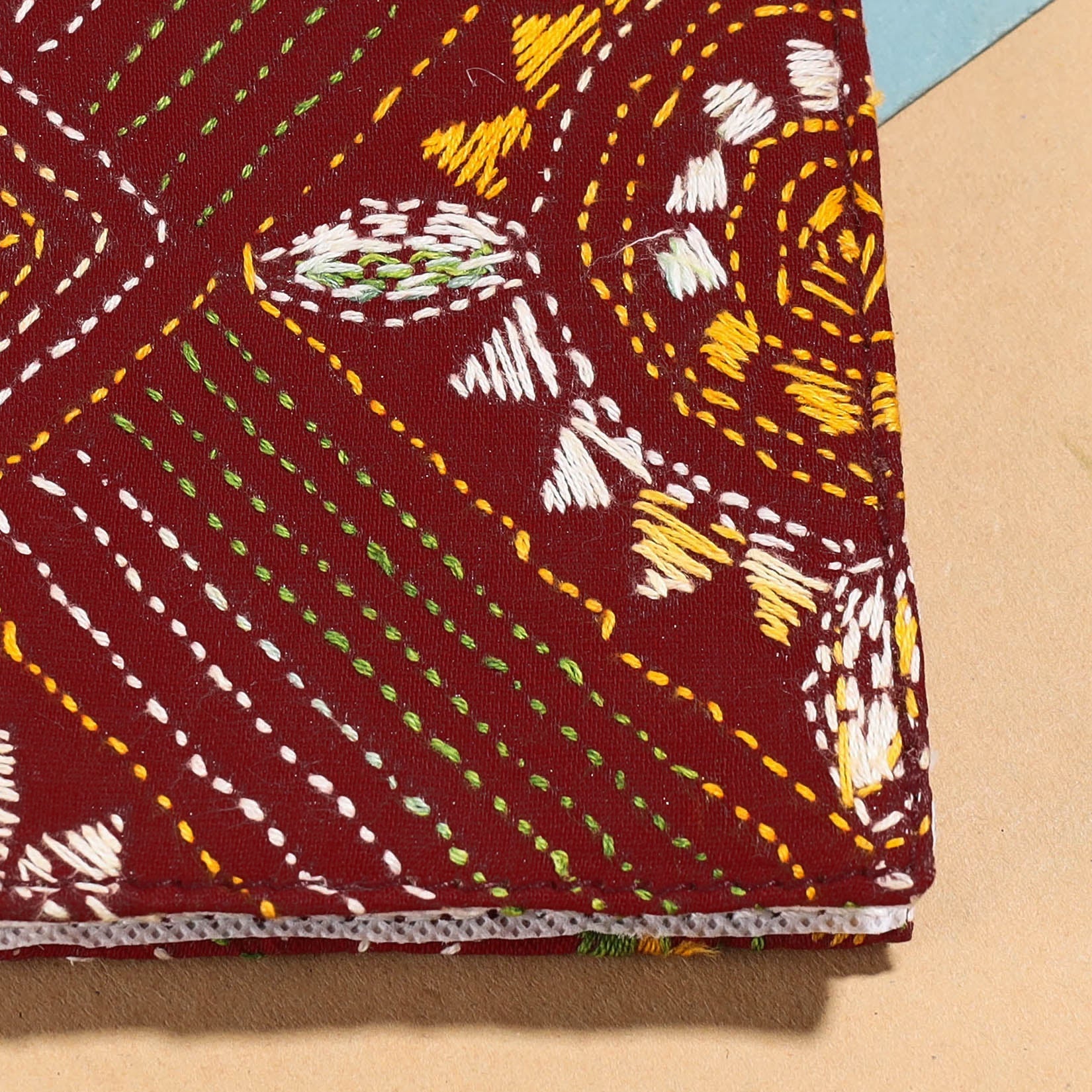 Bengal Kantha Work Handcrafted Notepad (4 x 3 in)