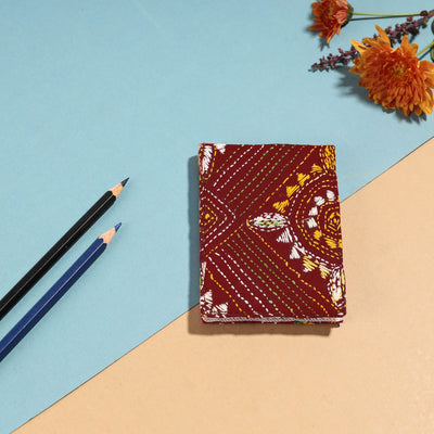 Bengal Kantha Work Handcrafted Notepad (4 x 3 in)