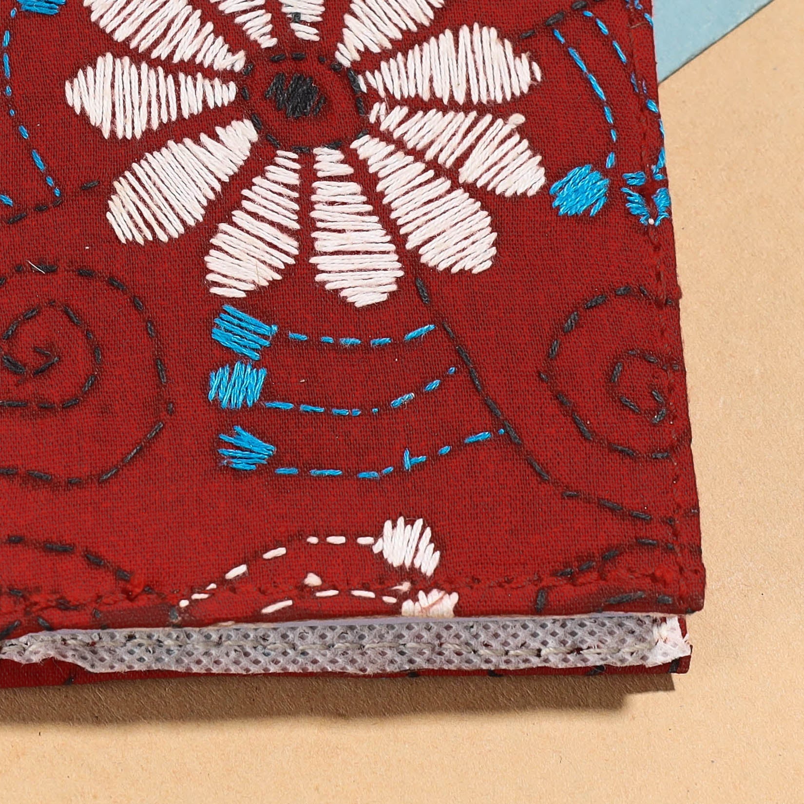 Bengal Kantha Work Handcrafted Notepad (4 x 3 in)