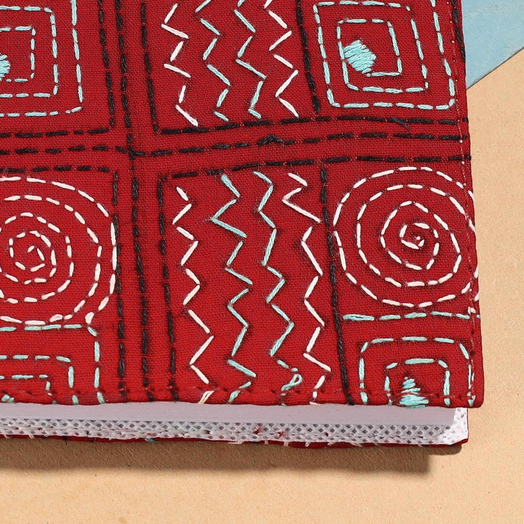 Bengal Kantha Work Handcrafted Notepad (5 x 4 in)