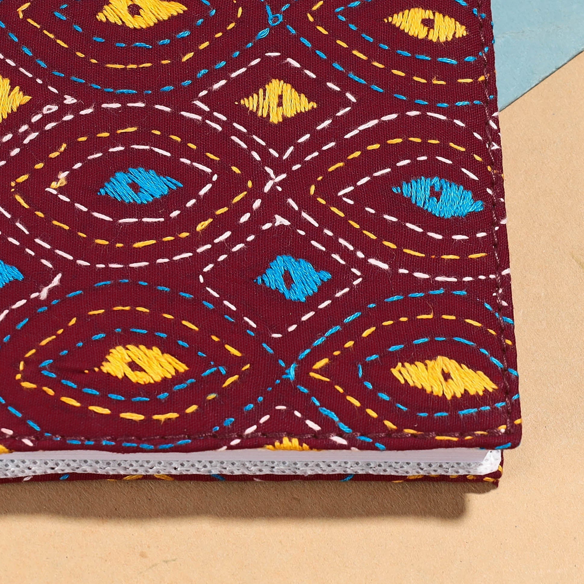 Bengal Kantha Work Handcrafted Notepad (5 x 4 in)