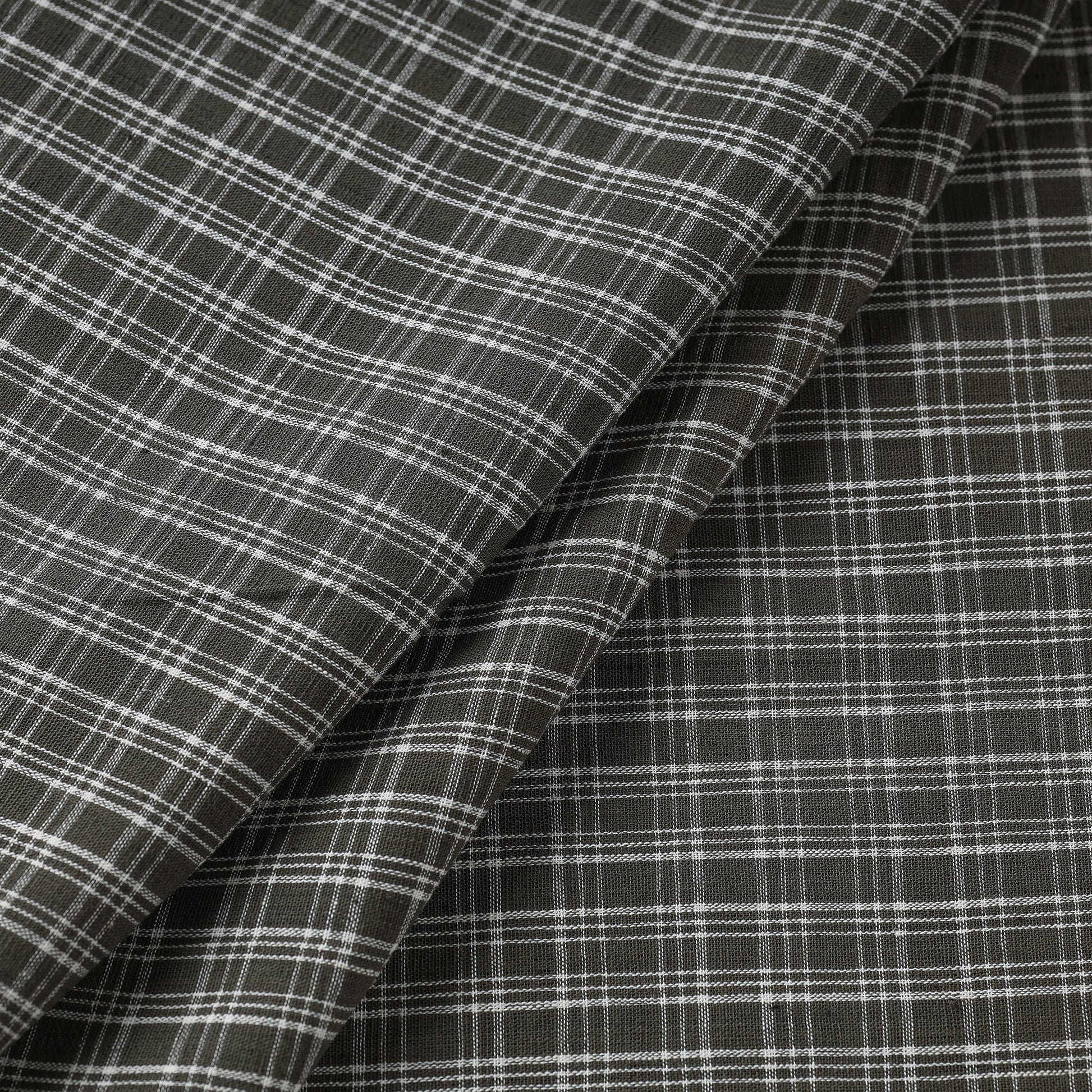 Brown - Malkha Pure Handloom Cotton Natural Dyed Fabric