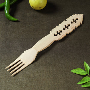 Beige - Udayagiri Wooden Fork