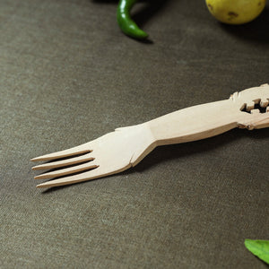 Beige - Udayagiri Wooden Fork