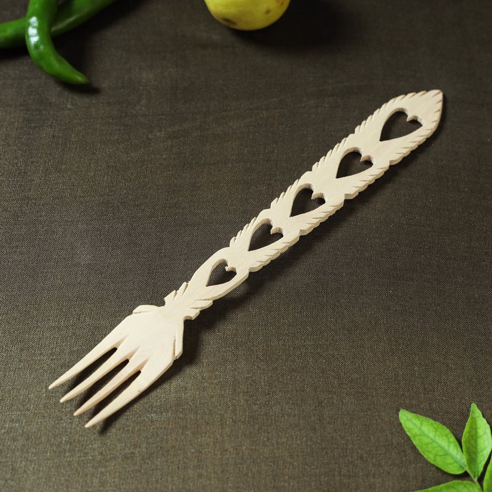 Beige - Udayagiri Wooden Heart Fork