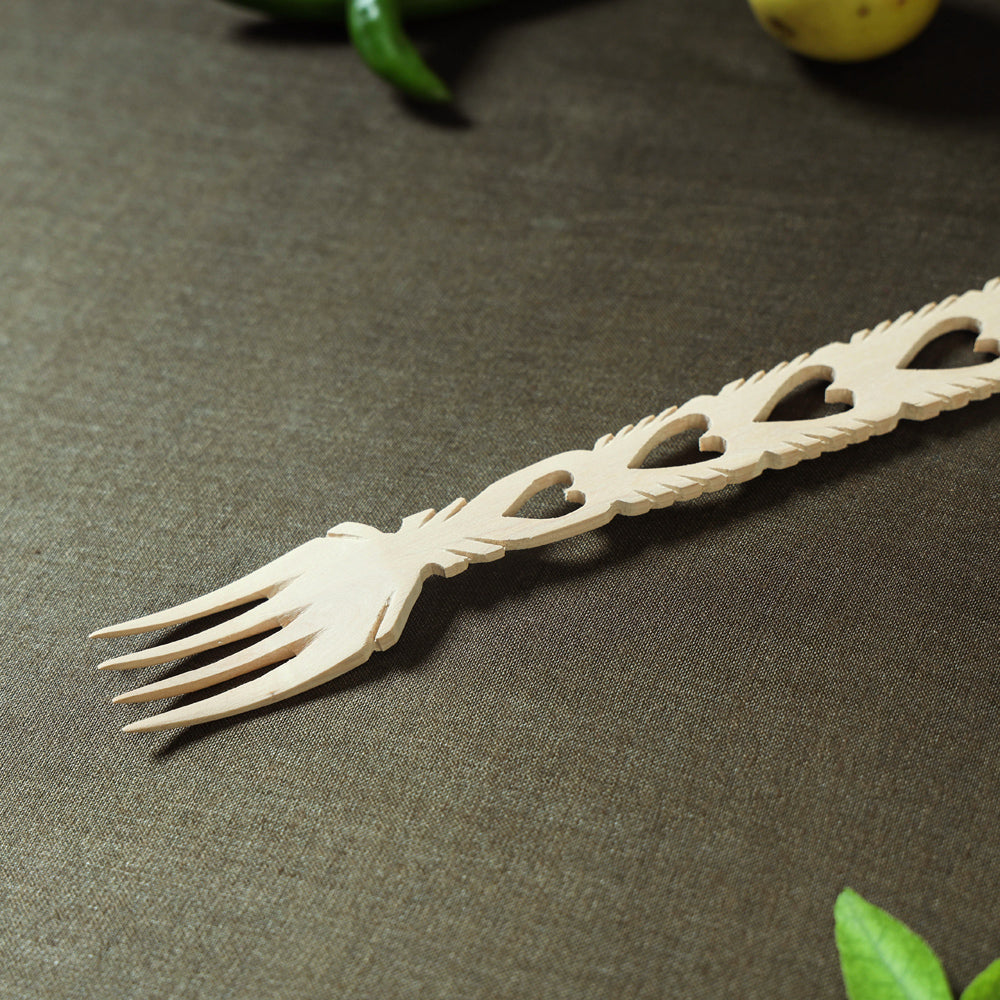 Beige - Udayagiri Wooden Heart Fork