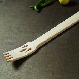 Beige - Udayagiri Wooden Serving Fork (Big)
