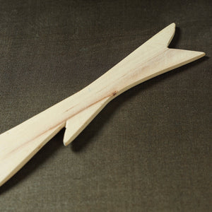 Beige - Udayagiri Wooden Serving Fork (Small)