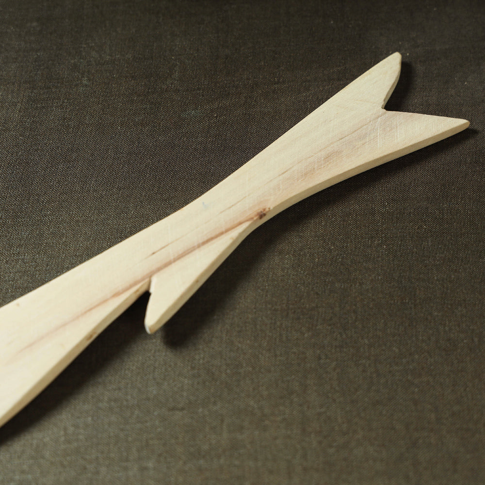 Beige - Udayagiri Wooden Serving Fork (Small)