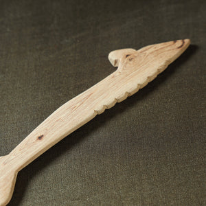 Beige - Udayagiri Wooden Serving Fork (Small)