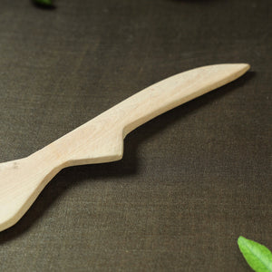 Beige - Udayagiri Wooden Serving Fork (Small)