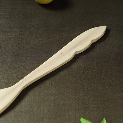 Beige - Udayagiri Wooden Serving Fork (Small)