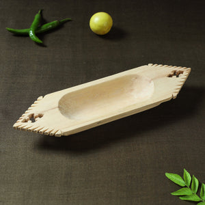 Beige - Udayagiri Wooden Fruit & Salad Bowl