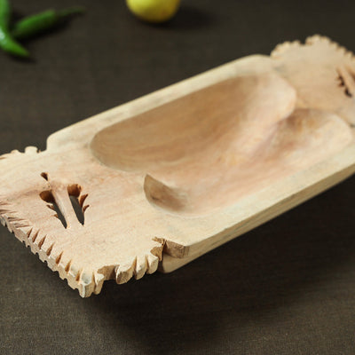 Beige - Udayagiri Wooden Fruit & Salad Bowl
