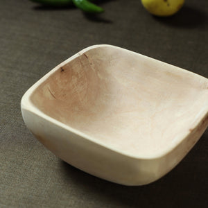 Beige - Udayagiri Wooden Square Bowl