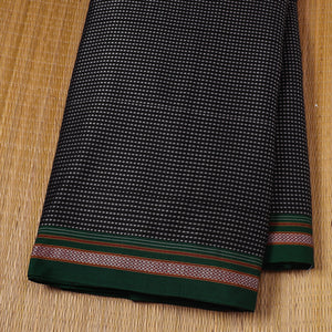 Black - Karnataka Weave Cotton Khun Fabric 34