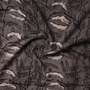 Brown - Bagru Block Printed Cotton Precut Fabric (1 meter)