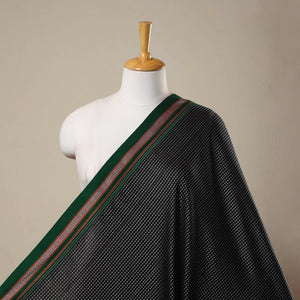 Black - Karnataka Weave Cotton Khun Fabric 48