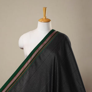 Black - Karnataka Weave Cotton Khun Fabric 34