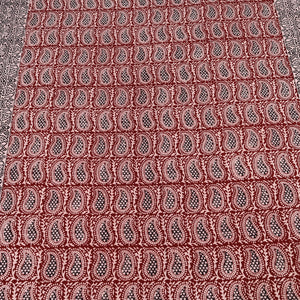 Bagh Block Printed Cotton Double Bed Cover with Pillow Covers (112 x 92 in)