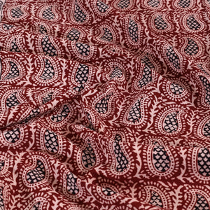 Bagh Block Printed Cotton Double Bed Cover with Pillow Covers (112 x 92 in)