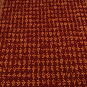 Bagh Block Printed Cotton Double Bed Cover with Pillow Covers (112 x 92 in)