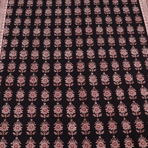 Bagh Block Printed Cotton Double Bed Cover with Pillow Covers (112 x 92 in)