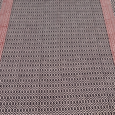 Bagh Block Printed Cotton Double Bed Cover with Pillow Covers (112 x 92 in)