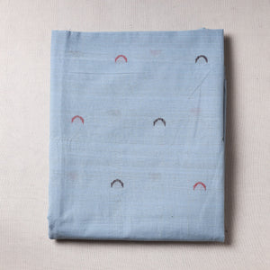 Blue - Godavari Jamdani Pure Handloom Cotton Precut Fabric