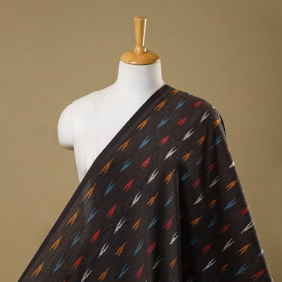 Brown - Cotton Pochampally Ikat Fabric 20