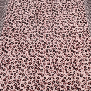 Bagh Block Printed Cotton Double Bed Cover with Pillow Covers (112 x 92 in)