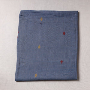 Blue - Godavari Jamdani Pure Handloom Cotton Precut Fabric (1 meter)